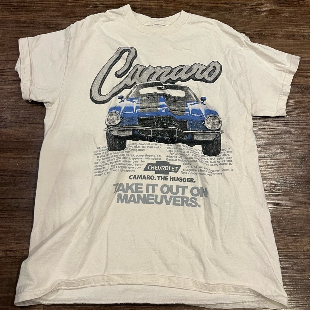 Camaro Graphic T-Shirt - White Mens size M